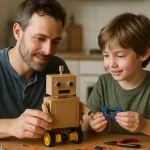 Van karton tot code: samen met je kind een eenvoudige robot bouwen