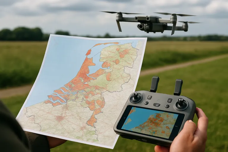 Wat is de drone kaart Nederland en wanneer je die gebruikt